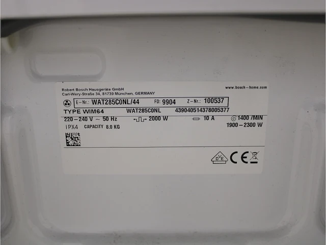 Serie|6 ecosilence drive wasmachine & bosch serie|6 droger - afbeelding 5 van  8