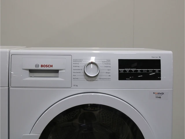 Serie|6 ecosilence drive wasmachine & bosch serie|6 droger - afbeelding 6 van  8