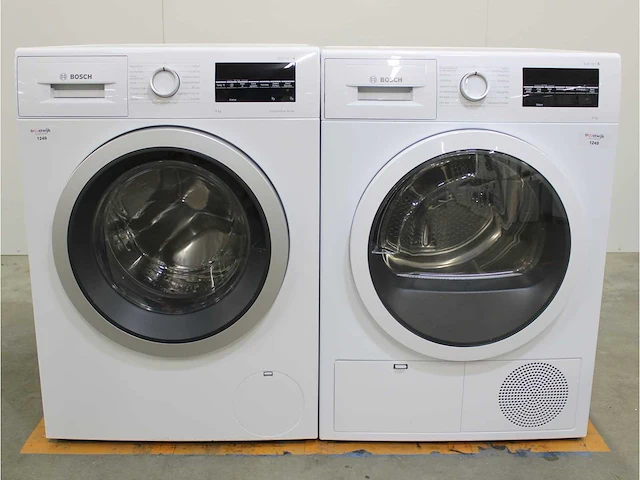 Serie|6 ecosilence drive wasmachine & bosch serie|6 droger - afbeelding 1 van  8