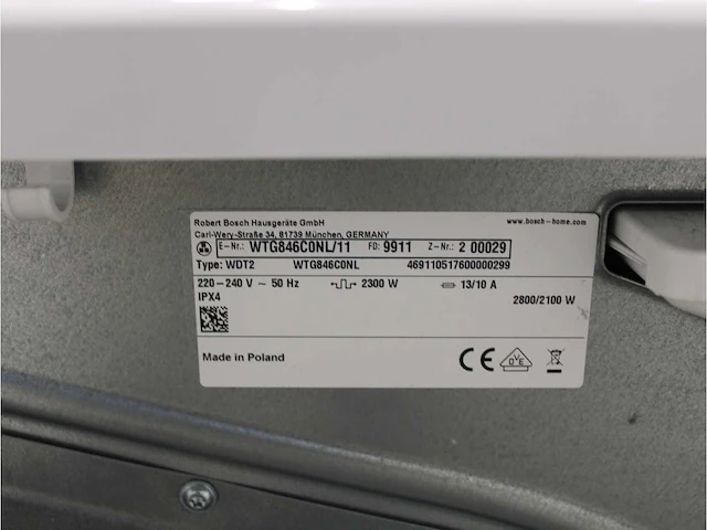 Serie|6 ecosilence drive wasmachine & bosch serie|6 droger - afbeelding 8 van  8