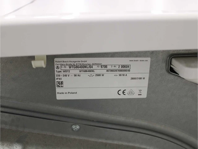 Serie|6 ecosilence drive wasmachine & bosch serie|6 droger - afbeelding 8 van  8