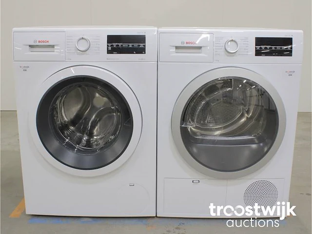 Serie|6 ecosilence drive wasmachine & bosch serie|6 droger - afbeelding 1 van  8