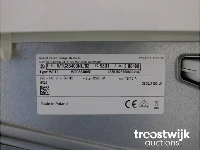 Serie|6 ecosilence drive wasmachine & bosch serie|6 droger - afbeelding 8 van  8