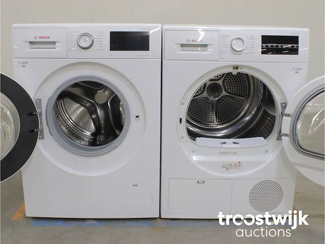 Serie|6 ecosilence drive wasmachine & bosch serie|6 droger - afbeelding 2 van  8