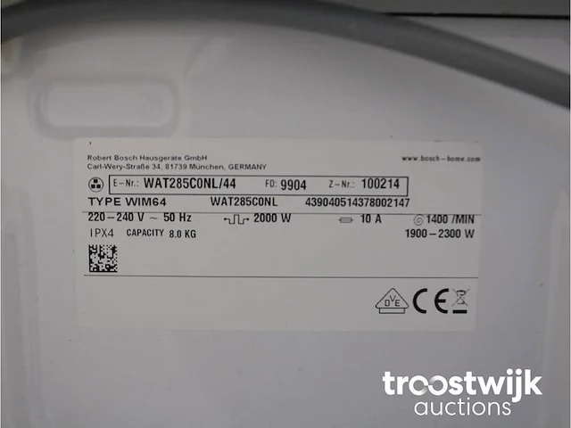 Serie|6 ecosilence drive wasmachine & bosch serie|6 droger - afbeelding 5 van  8