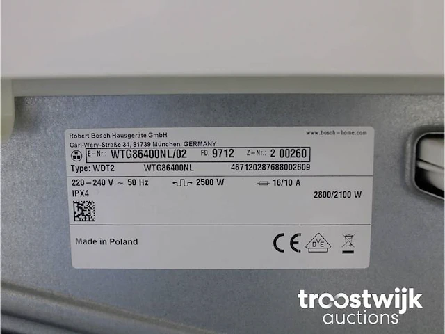 Serie|6 ecosilence drive wasmachine & bosch serie|6 droger - afbeelding 8 van  8