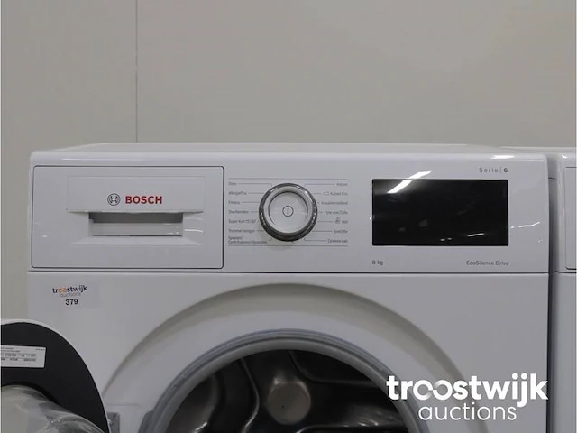 Serie|6 ecosilence drive wasmachine & bosch serie|6 selfcleaning condenser droger - afbeelding 3 van  8