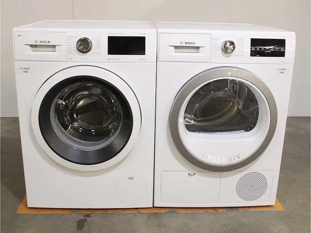 Serie|6 i-dos ecosilence drive exclusiv wasmachine & bosch serie|6 droger - afbeelding 1 van  8