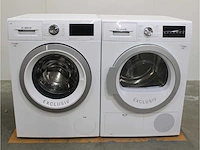 Serie|6 i-dos ecosilence drive exclusiv wasmachine & bosch serie|6 exclusiv droger - afbeelding 1 van  8