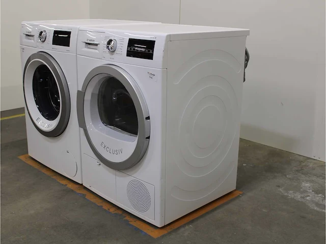 Serie|6 i-dos ecosilence drive exclusiv wasmachine & bosch serie|6 exclusiv droger - afbeelding 7 van  8