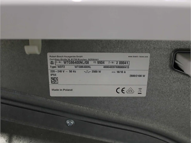 Serie|6 i-dos ecosilence drive wasmachine & bosch serie|6 droger - afbeelding 8 van  8