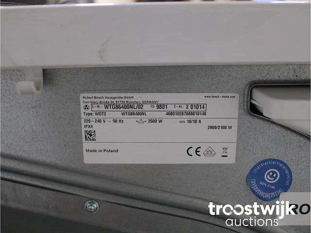 Serie|6 kingstar 1400 ecosilence drive wasmachine & bosch serie|6 droger - afbeelding 8 van  8