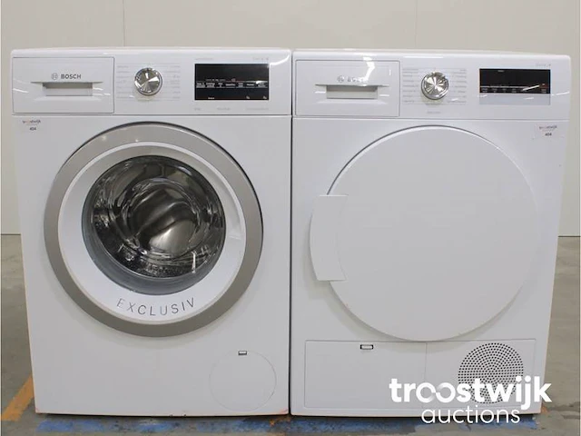 Serie|6 sportsedition aquastop ecosilencedrive wasmachine & bosch serie|4 exclusiv droger - afbeelding 1 van  8