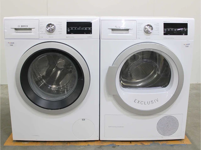 Serie|6 sportsedition ecosilence drive exclusiv wasmachine & bosch serie|6 sportsedition selfcleaning condenser exclusiv droger - afbeelding 1 van  8