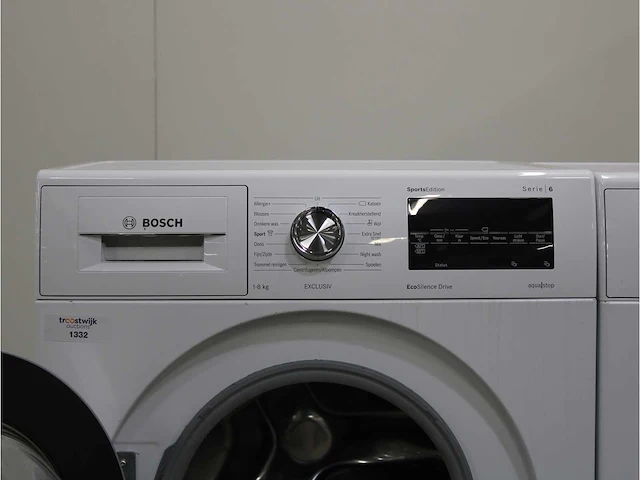 Serie|6 sportsedition ecosilence drive exclusiv wasmachine & bosch serie|6 sportsedition selfcleaning condenser exclusiv droger - afbeelding 3 van  8