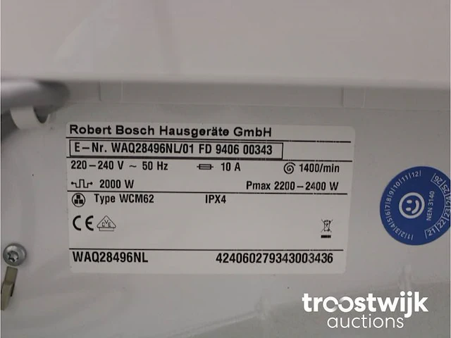 Serie|6 varioperfect ecosilence drive exclusiv wasmachine & bosch avantixx 7 exclusiv droger - afbeelding 5 van  8