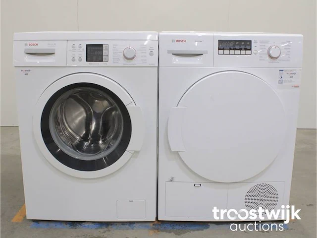 Serie|6 varioperfect ecosilence drive wasmachine & bosch avantixx 7 droger - afbeelding 1 van  8