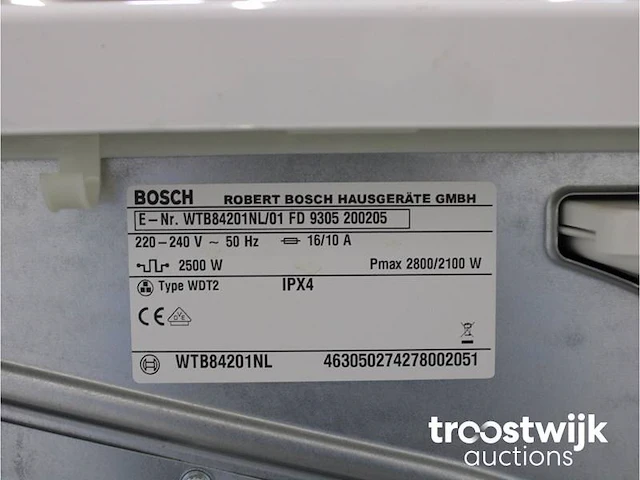Serie|6 varioperfect ecosilence drive wasmachine & bosch avantixx 7 droger - afbeelding 8 van  8
