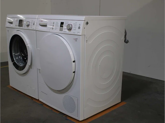 Serie|6 varioperfect ecosilence drive wasmachine & bosch avantixx 7 selfcleaning condenser activeair technology droger - afbeelding 7 van  8