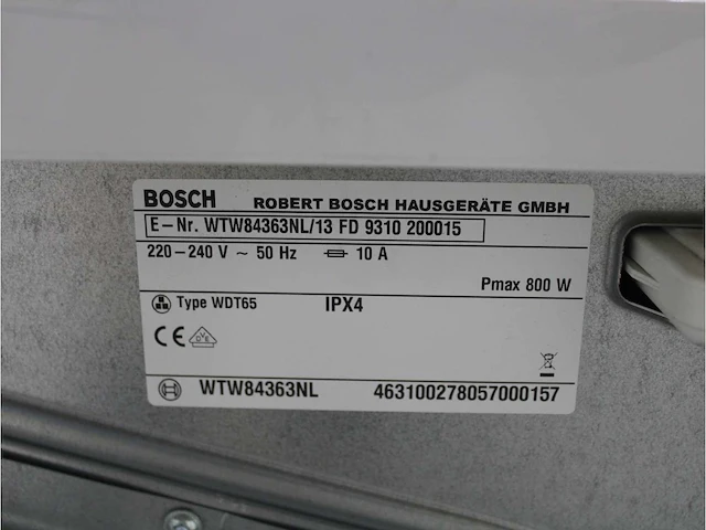 Serie|6 varioperfect ecosilence drive wasmachine & bosch avantixx 7 selfcleaning condenser activeair technology droger - afbeelding 8 van  8