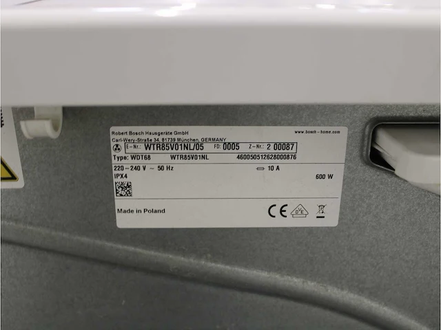Serie|6 varioperfect ecosilence drive wasmachine & bosch serie|4 droger - afbeelding 8 van  8