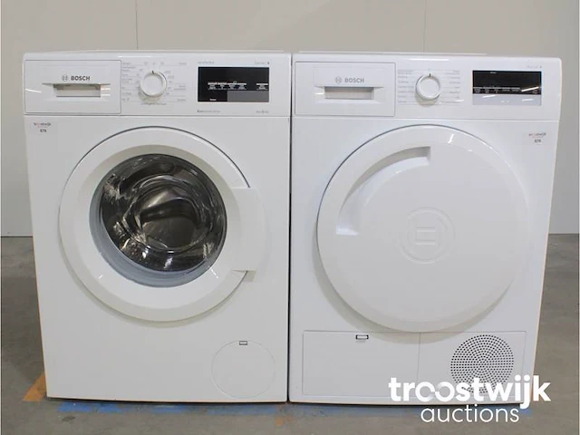 Serie|6 varioperfect ecosilence drive wasmachine & bosch serie|4 droger - afbeelding 1 van  8