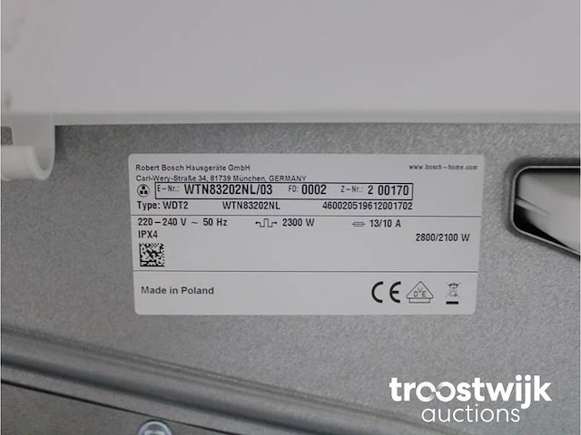 Serie|6 varioperfect ecosilence drive wasmachine & bosch serie|4 droger - afbeelding 8 van  8
