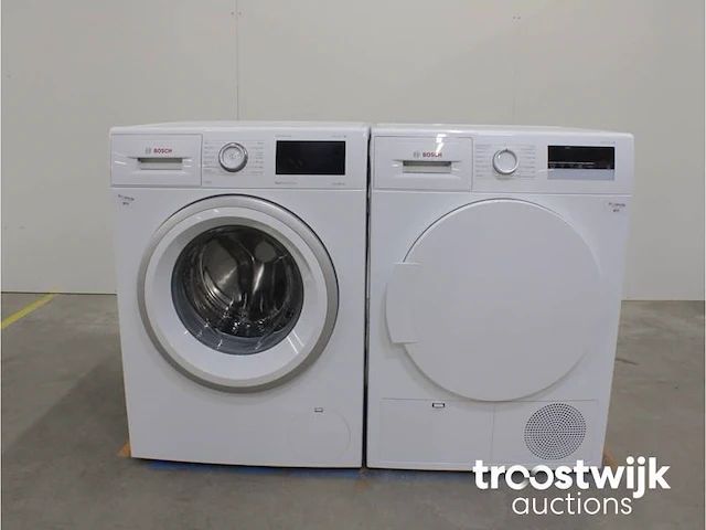 Serie|6 varioperfect ecosilence drive wasmachine & bosch serie|4 droger - afbeelding 1 van  8