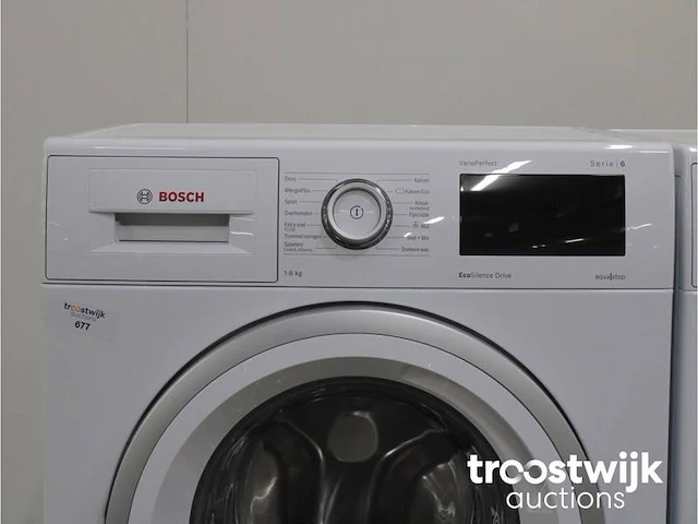 Serie|6 varioperfect ecosilence drive wasmachine & bosch serie|4 droger - afbeelding 3 van  8