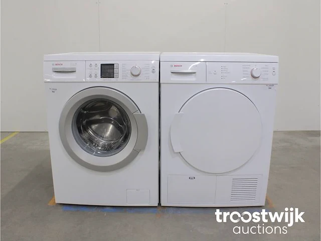Serie|6 varioperfect ecosilence drive wasmachine & bosch serie|4 droger - afbeelding 1 van  8