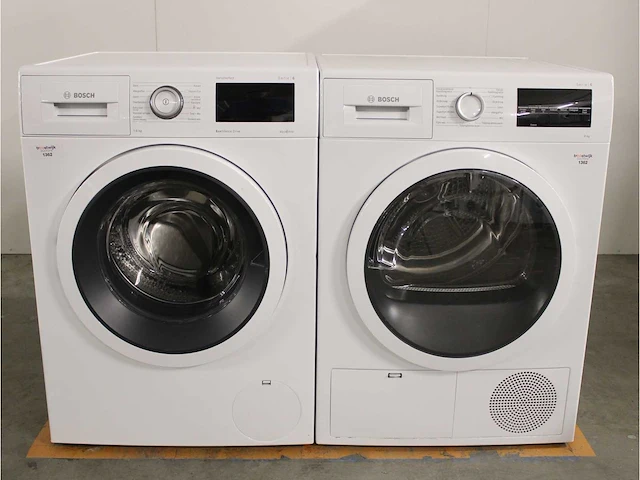 Serie|6 varioperfect ecosilence drive wasmachine & bosch serie|6 droger - afbeelding 1 van  8