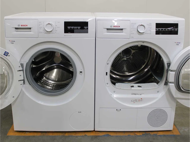 Serie|6 varioperfect ecosilence drive wasmachine & bosch serie|6 droger - afbeelding 2 van  8