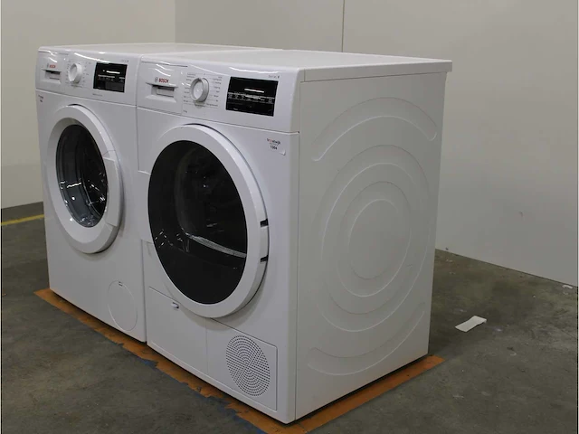 Serie|6 varioperfect ecosilence drive wasmachine & bosch serie|6 droger - afbeelding 7 van  8