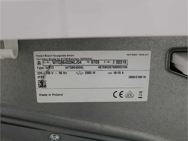 Serie|6 varioperfect ecosilence drive wasmachine & bosch serie|6 droger - afbeelding 8 van  8