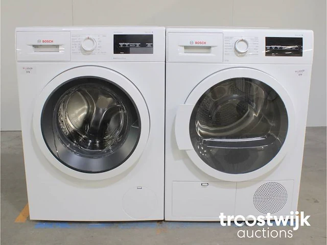 Serie|6 varioperfect ecosilence drive wasmachine & bosch serie|6 droger - afbeelding 1 van  8