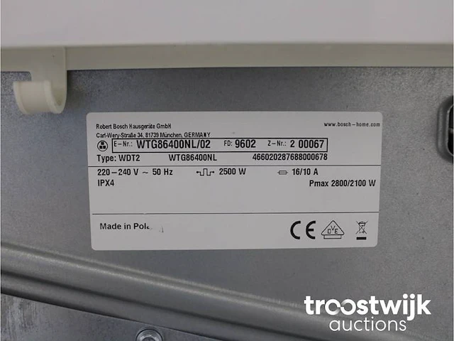 Serie|6 varioperfect ecosilence drive wasmachine & bosch serie|6 droger - afbeelding 7 van  7