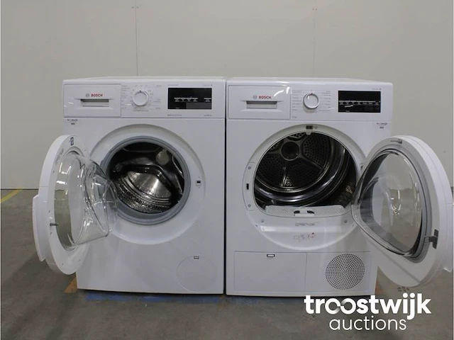 Serie|6 varioperfect ecosilence drive wasmachine & bosch serie|6 droger - afbeelding 2 van  8