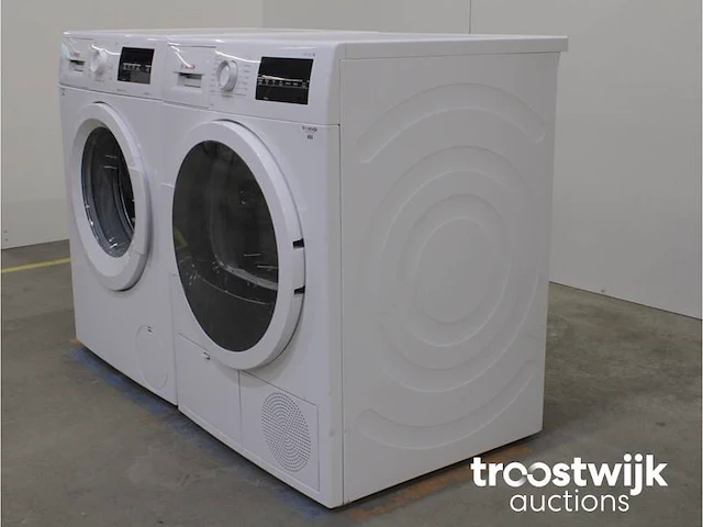 Serie|6 varioperfect ecosilence drive wasmachine & bosch serie|6 droger - afbeelding 7 van  8