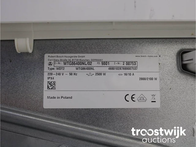 Serie|6 varioperfect ecosilence drive wasmachine & bosch serie|6 droger - afbeelding 8 van  8