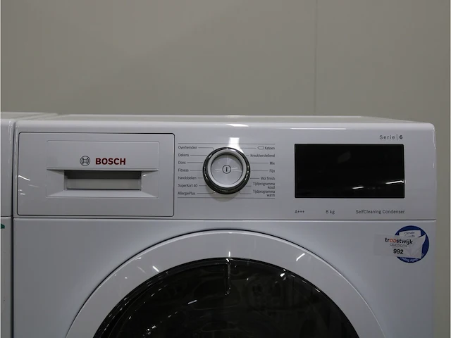 Serie|6 varioperfect ecosilence drive wasmachine & bosch serie|6 selfcleaning condenser a+++ droger - afbeelding 6 van  8
