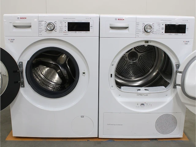 Serie|8 i-dos wasmachine & bosch serie|8 selfcleaning condenser droger - afbeelding 2 van  8