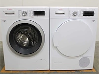 Serie|8 i-dos wasmachine & bosch serie|8 selfcleaning condenser droger - afbeelding 1 van  8