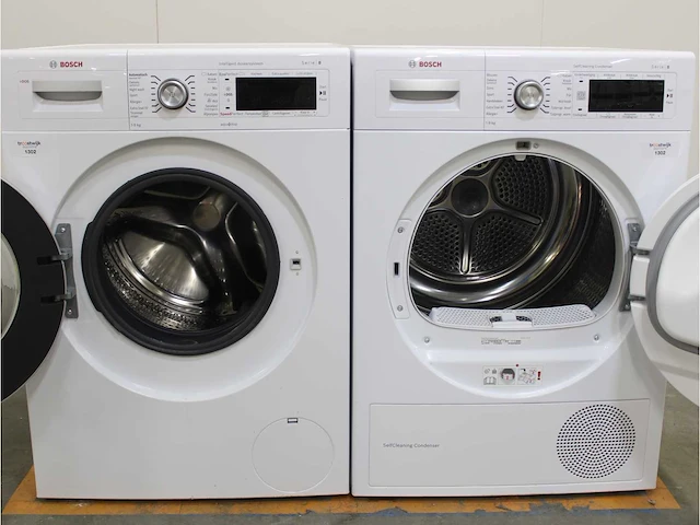 Serie|8 i-dos wasmachine & bosch serie|8 selfcleaning condenser droger - afbeelding 2 van  8