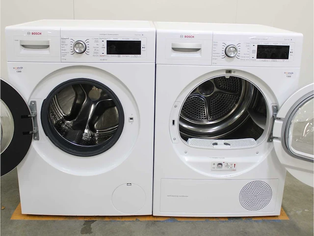 Serie|8 i-dos wasmachine & bosch serie|8 selfcleaning condenser droger - afbeelding 2 van  8