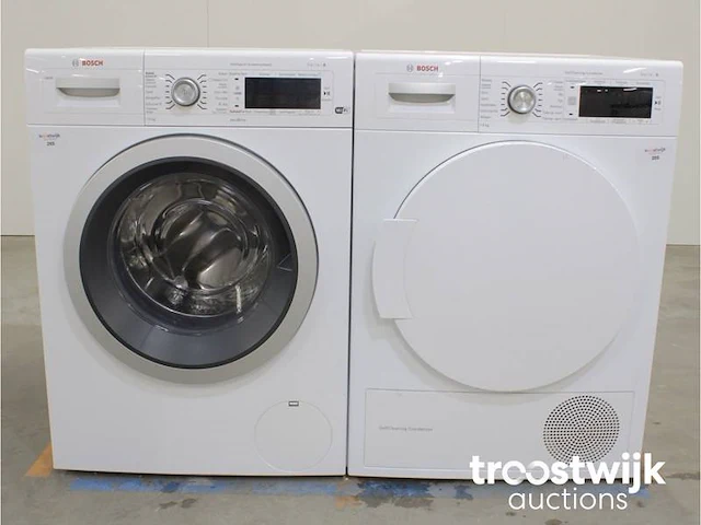 Serie|8 i-dos wasmachine & bosch serie|8 selfcleaning condenser droger - afbeelding 1 van  8