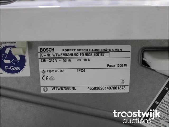Serie|8 i-dos wasmachine & bosch serie|8 selfcleaning condenser droger - afbeelding 8 van  8