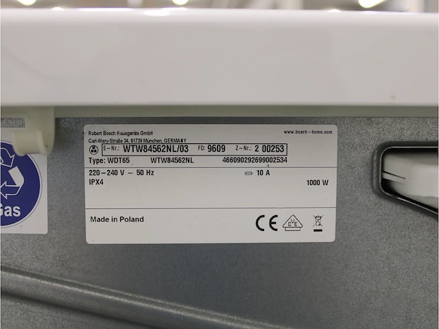 Serie|8 varioperfect wasmachine & bosch serie|8 selfcleaning condenser droger - afbeelding 8 van  8