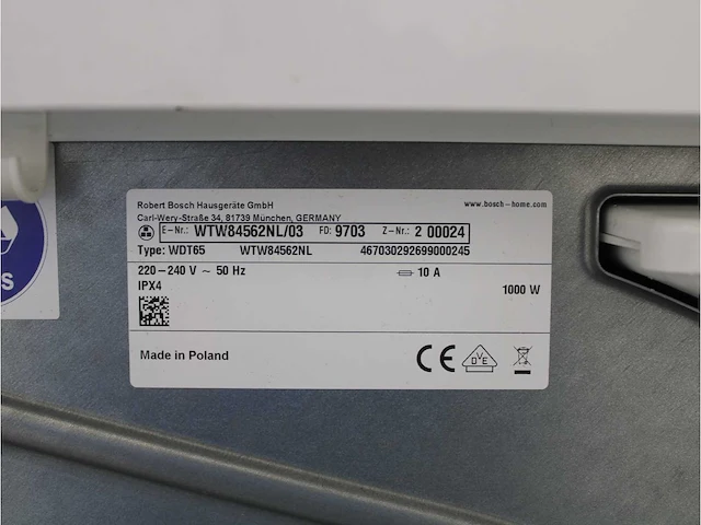 Serie|8 varioperfect wasmachine & bosch serie|8 selfcleaning condenser droger - afbeelding 8 van  8