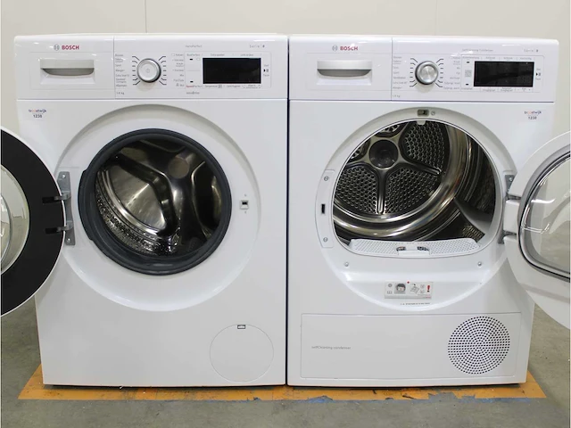 Serie|8 varioperfect wasmachine & bosch serie|8 selfcleaning condenser droger - afbeelding 2 van  8