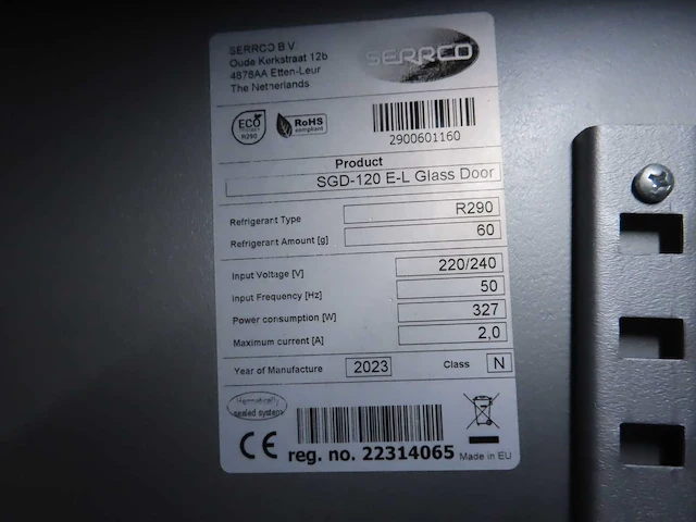 Serrco - sgd-120 e-l - glasdeurkoeling - afbeelding 3 van  3